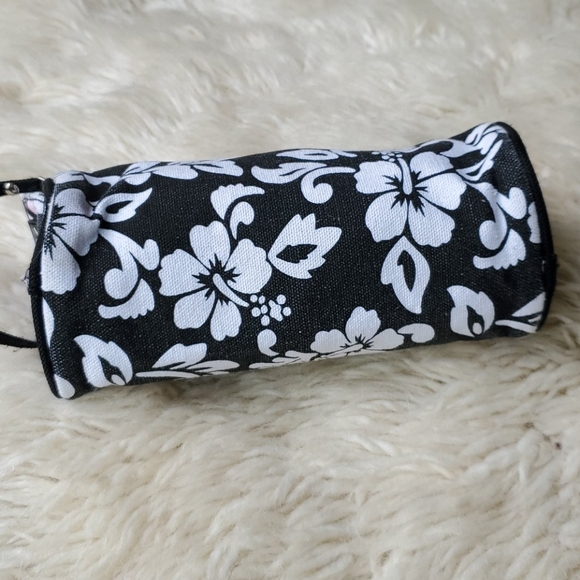 Merengue Hibiscus Double Zip Oblong Travel Pouch - Picture 6 of 7
